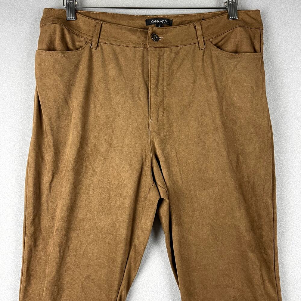 John Mark Tan Straight Leg Pants - Picture 2 of 15